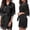 Black, variant on Lindreshi Lingerie Sets for Women 2pc Set Women's Lady Sexy Lace Sleepwear Satin Nightwear Lingerie Pajamas Suit WH/M