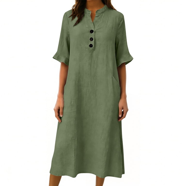 long sleeved midi dress Floral Microprint Long Sleeve Midi Dress M / Black