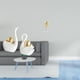 thumbnail image 2 of Figuras de cisne, adorno de mesa, artesanías artísticas, decoración para parejas, decoración de mesa, estatuas para estantería, entrada, escultura de, 2 of 8