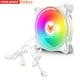 thumbnail image 5 of Ventilador Refrigeración por agua 12V 4 pines PWM 5V 3Pin ARGB Aura Sync Case PC blanca, 5 of 9