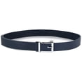thumbnail image 3 of Gelante Men's Genuine Leather Ratchet Dress Belt With Automatic Sliding Buckle - Minimalistic Style-Trim to Fit G706-Navy, 3 of 5