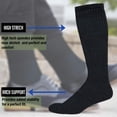 thumbnail image 5 of SOCKS'NBULK 32 Inch Wholesale Men's Long Tube Socks, Cotton Big And Tall Tube Socks Size 13-16 (Black, 36), 5 of 7