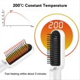 thumbnail image 4 of USB Hot Comb Quick Hair Heated Straightening Curling Styling Tool,B, 4 of 5