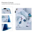 thumbnail image 3 of iPad 10.2 Case for iPad 8th 7th Gen 2020 2019, Allytech PU Leather Slim Fit Protection Smart Cover Auto Sleep Wake Pencil Holder Muilt Angle Stand Folio Flip Cover for Apple iPad 10.2",Cat Butterfly, 3 of 6