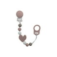 thumbnail image 1 of Tiny Teethers Statement Strand Pacifier Clip for infants – Heart – Style and Comfort Combined, 1 of 4