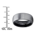 thumbnail image 4 of Metal Masters Mens Tungsten Carbide Wedding Band Ring Dome Brushed Comfort-Fit 8mm, 4 of 7