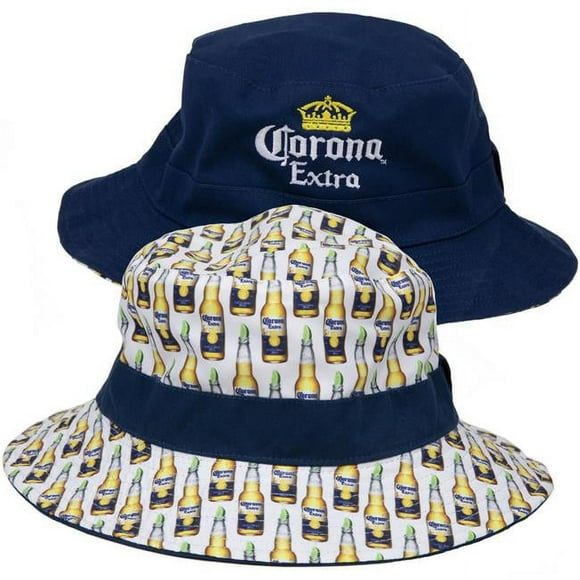 Corona Extra 807109-Small-Medium Corona Extra Logo Reversible Bucket Hat - Small & Medium