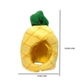 thumbnail image 4 of Pineapple Pet Hat Adjustable Soft Cute Cat Headdress Accessory Head Cover, 4 of 8