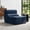 Blue, variant on Youdao Lazy Sofa Chair, Modern Comfy Raindrop Velvet Fabric Deep Seat Floor Couch Armless Lounge Chair, Cozy Floor Lounge Seating Oversized SIngles Sofa for Living Room, Bedroom, Office, Salon, Brown