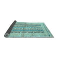 thumbnail image 2 of Ahgly Company Indoor Square Abstract Light Blue Modern Area Rugs, 6' Square, 2 of 4