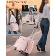 thumbnail image 4 of Bolsa Rolling Teacher Marscamd con compartimento para portátil de 15,6 pulgadas, rosa, 4 of 7