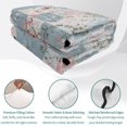 thumbnail image 4 of King Quilt Set 96''x106'', Blue Pink Botanical Lightweight Summer Bedspread Coverlet Set with 2 Pillow Shams, Spring Floral Vintage Breathable All Season Quilt Bedding for Bedroom/Guest Room, 4 of 9