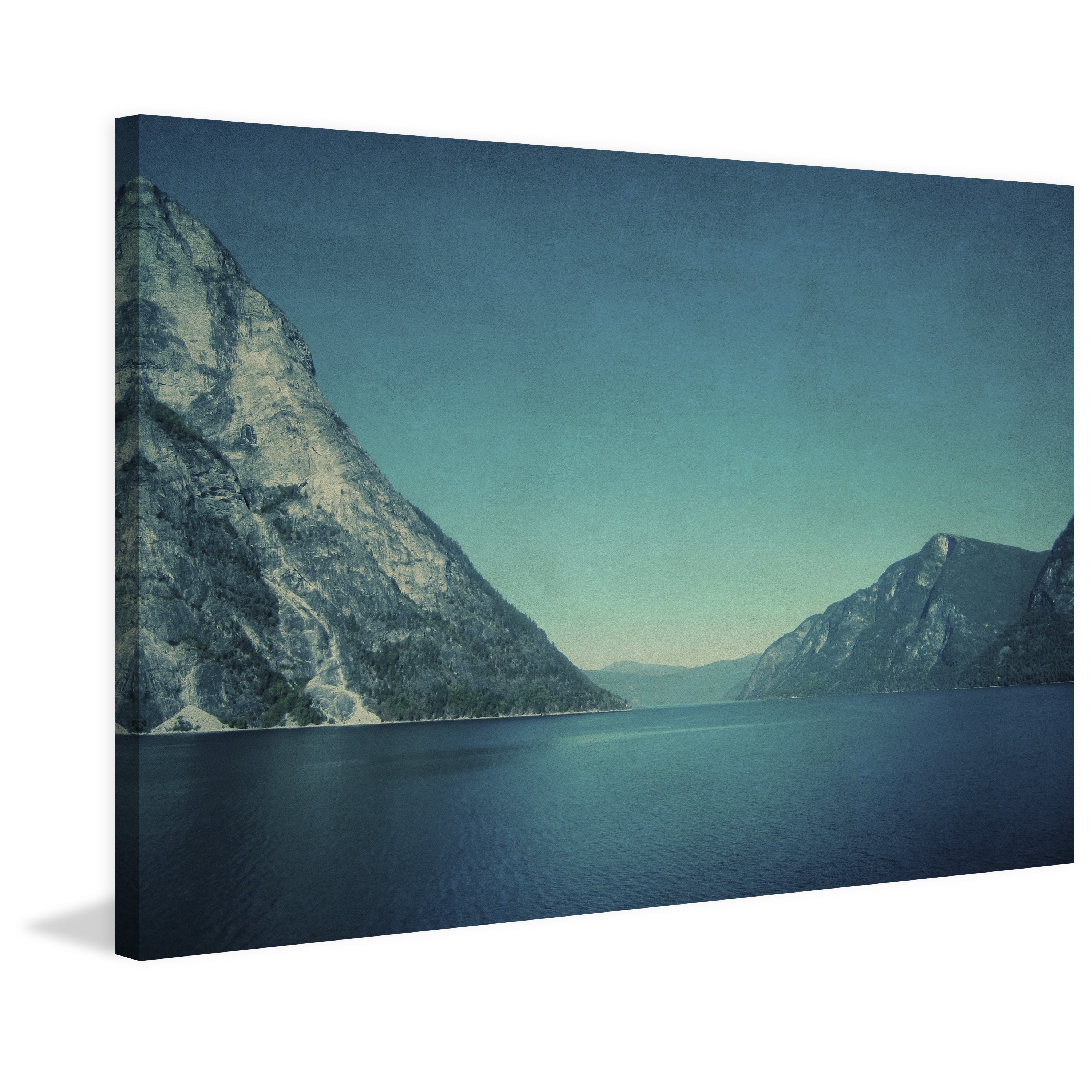 Marmont Hill "Mountain Blues" by Ingrid Beddoes Painting Print on Wrapped Canvas