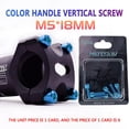 thumbnail image 2 of Accesorios para bicicletas 6 tornillos para vástago de bicicleta M5 x 18 mm cabeza Allen tornillos para vástago MTB con arandela (azul) Hugtrwg Para estrenar, 2 of 6