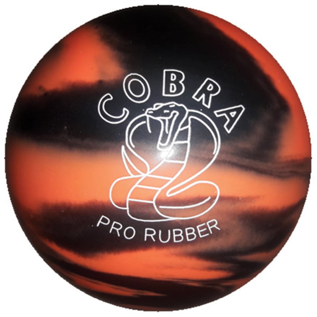 Candlepin Cobra Pro Rubber Bowling Ball 4.5 Blue/Black 2lbs 6 oz 