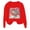 B417 Red, variant on Likimi Child Toddler Girls Sweatshirts Animal Print Crew Neck Sweatshirt For Girls Long Sleeve Everyday Wear Comfortable Pullover Size 3-4 Years