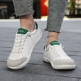 thumbnail image 2 of HEWUQI Women Minimalist Barefoot Canvas Sneaker Cushion Arch Support Non Slip Casual Shoe Low Top Slip on Solid Color Walking Shoes Green Size 9.5, 2 of 7