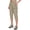 Khaki, variant on Women's Quick Dry 3/4 Pants Capri Shorts Lightweight Hiking Travel Casual Black L