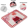thumbnail image 2 of Kitchen Dish Drying Mat 18x24inch, Summer Lemon Leaves Black and White Buffalo Plaid Dish Mat Absorbent Microfiber Dish Drainer Mat Washable Drying Pad for Kitchen Countertop Sink, 2 of 6