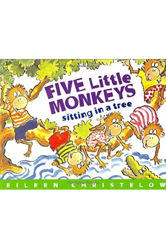 Pre-Owned Five Little Monkeys Sitting in a Tree (Hardcover) 039598033X 9780395980330