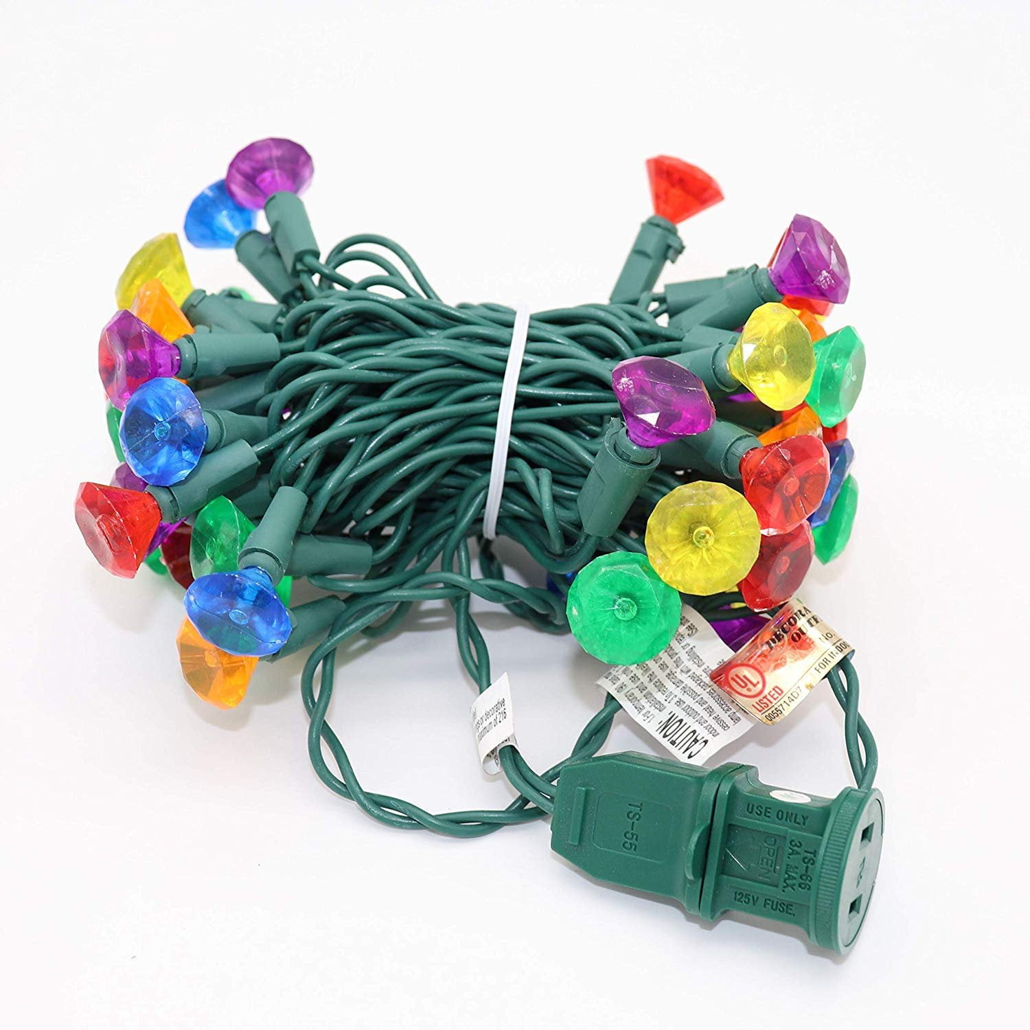 Stay Off The Roof Multicolor LED Christmas Tree Lights 100 Jewel Cut