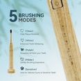 thumbnail image 6 of GUFICLE Sonic Bamboo Electric Toothbrush, 5 Modes, 4 Heads, 80-Day Battery, Sustainable & Rechargeable for Adults, 6 of 6