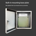 thumbnail image 5 of Stainless steel power distribution box, metal junction box project box, hinged distribution box, cable box for outdoor use with safety locks and mounting plates, 5 of 6