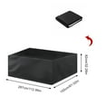 thumbnail image 5 of Heavy-Duty Black Pool Table Cover – Fits 7/8/9 ft Pool Tables, Dining Tables, and Square Furniture, 5 of 7