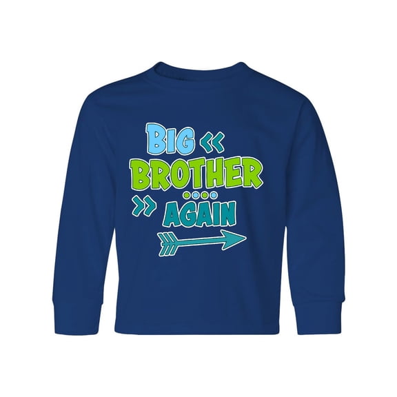 Inktastic Big Brother Again with Arrow Long Sleeve Youth T-Shirt