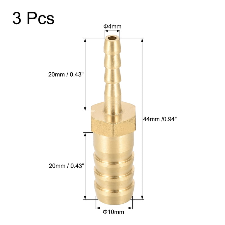 5x Messing Schlauchverbinder 10 Mm Auf 10 Mm – Mi Produktbild-Vorschau 2