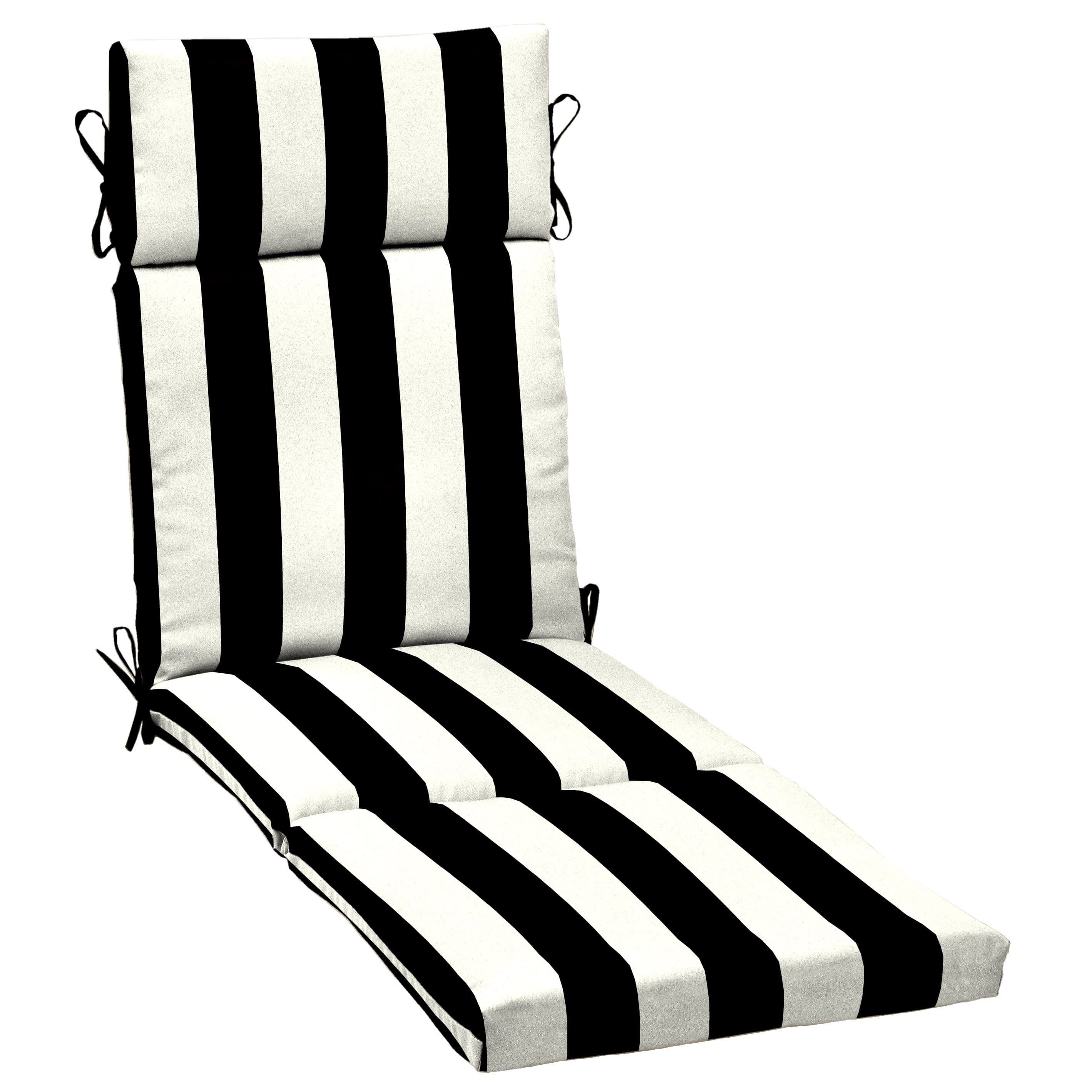 Choose Size Outdoor Navy Blue & White Stripe Patio Universal Foam Chair Cushion 