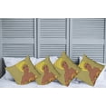 thumbnail image 2 of Ambesonne African Throw Pillow Cover 4 Pack, Fashion Lady with Earrings, 16", Multicolor, 2 of 5