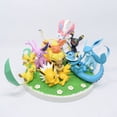thumbnail image 2 of Figurines Pokémon Go Scene 9, jouet de modèle de figurine d'anime, formes évolutives de la famille Eevee zhangyuxiang LED, 2 of 2