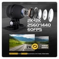 thumbnail image 3 of 2K 2560*1440 Motorcycle Box DVR Dash Cam HD Front Rear View Camera GPS Recorder Waterproof 3" IPS Screen ,Effortless Control, 3 of 7