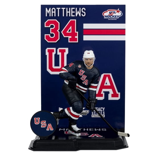 Auston Matthews (USA Hockey) Olympics 7" Posed Figure McFarlane's SportsPicks #34