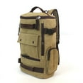 thumbnail image 2 of Mochila de lona para hombre, mochila para estudiantes de secundaria, mochila retro para computadora, bolso de viaje de gran capacidad, bolso para hombre, 2 of 6