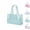 Jade Glitter, variant on Women's Jelly Tote Bag, Large Capacity Clear Holographic Solid Color Shoulder Bag, Fashionable Waterproof PVC Beach Bag Pool Bag for Travel, Outdoor & Daily Use