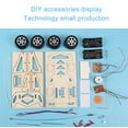 thumbnail image 3 of Assembly Racing RC Car Wooden DIY Building Kit Educational Toy for Kids Engineering Vehicle Project, 3 of 7