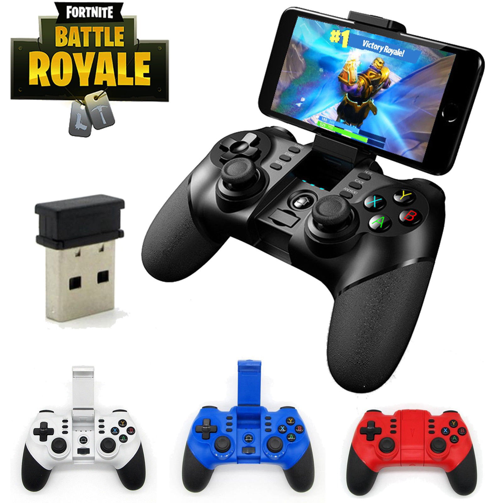 Professional Wireless Fortnite Controller Ninja Gaming Remote Mobile Support Android Black Walmart Com Walmart Com