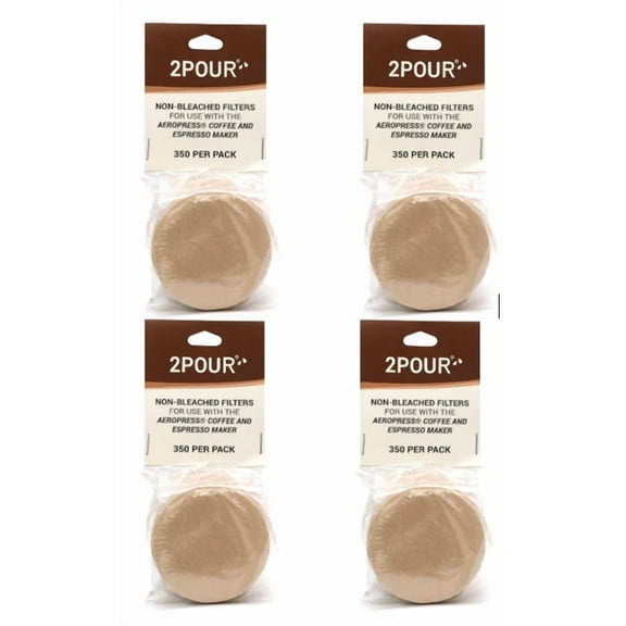 1400 Ct Natural Paper Coffee Filters Non-Bleached Aeropress Coffee Maker Go