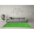 thumbnail image 3 of Ahgly Company Indoor Square Abstract Green Modern Area Rugs, 4' Square, 3 of 4