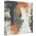 thumbnail image 2 of Ships Next Day Canvas Wall Art 10"x10", Vintage Sage Green Orange Wood Framed Canvas Print Painting, Modern Abstract Art Ready to Hang Small Picture Wall Decor for Home Kitchen Nursery Office, 2 of 9