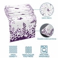thumbnail image 5 of Butterflies Bed Runner for Cal King Size Bed, Spring Purple Butterfly Falling Leaf Plant Silhouette Soft Bedding Scarf Bedding Protector Slipcover Sofa Throw for Bedroom Hotel Guesthouse, 5 of 8