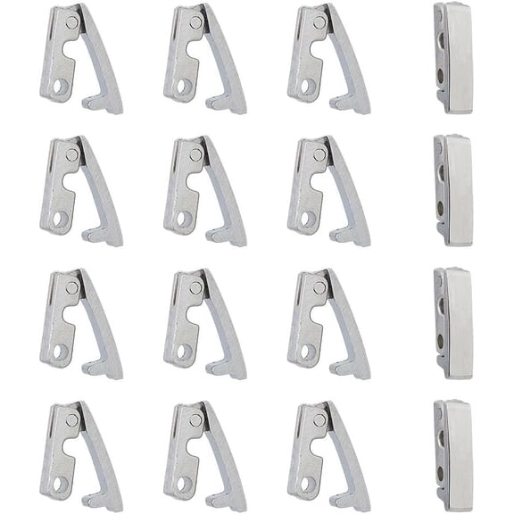 16Pcs Bracelet Clasps Alloy Necklace Clasps 316 Surgical Stainless Steel Jewelry Fold Over Clasps for Jewelry Making & Jewelry Clasps Reparing for diy