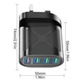 thumbnail image 3 of Compact 4 Port USB Wall Charger Adapter with 31A Fast Phone Charging for Multiple Portable Devices, 3 of 8