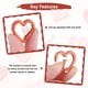 thumbnail image 4 of Clip en forma de corazón Uxcell [Paquete de 15] - Clip de llavero con gancho de resorte [Naranja/Aleación de aluminio], 4 of 6