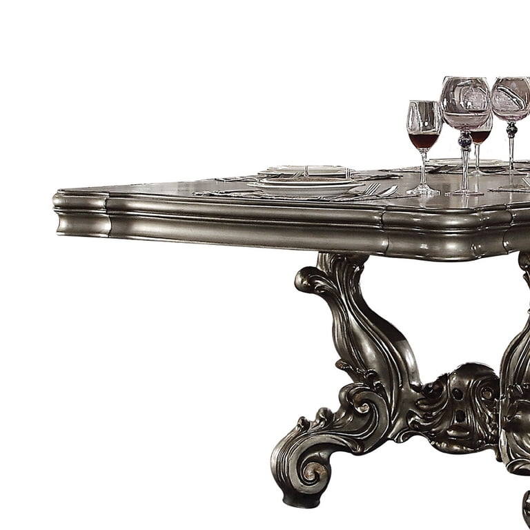 ACME Versailles Dining Table, Antique Platinum - Walmart.com