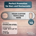 thumbnail image 4 of Juego de 10 Abrebotellas de Cerveza de Acero Inoxidable - Promoción, 4 of 6