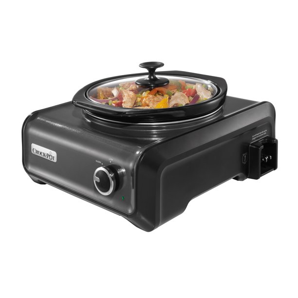 CrockPot 2 Quart Connectable Entertaining System Metallic Charcoal