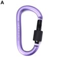 thumbnail image 1 of Mousqueton Clip Crochet Robuste Escalade en Aluminium Vis de Verrouillage D-Rings K3U5, 1 of 9